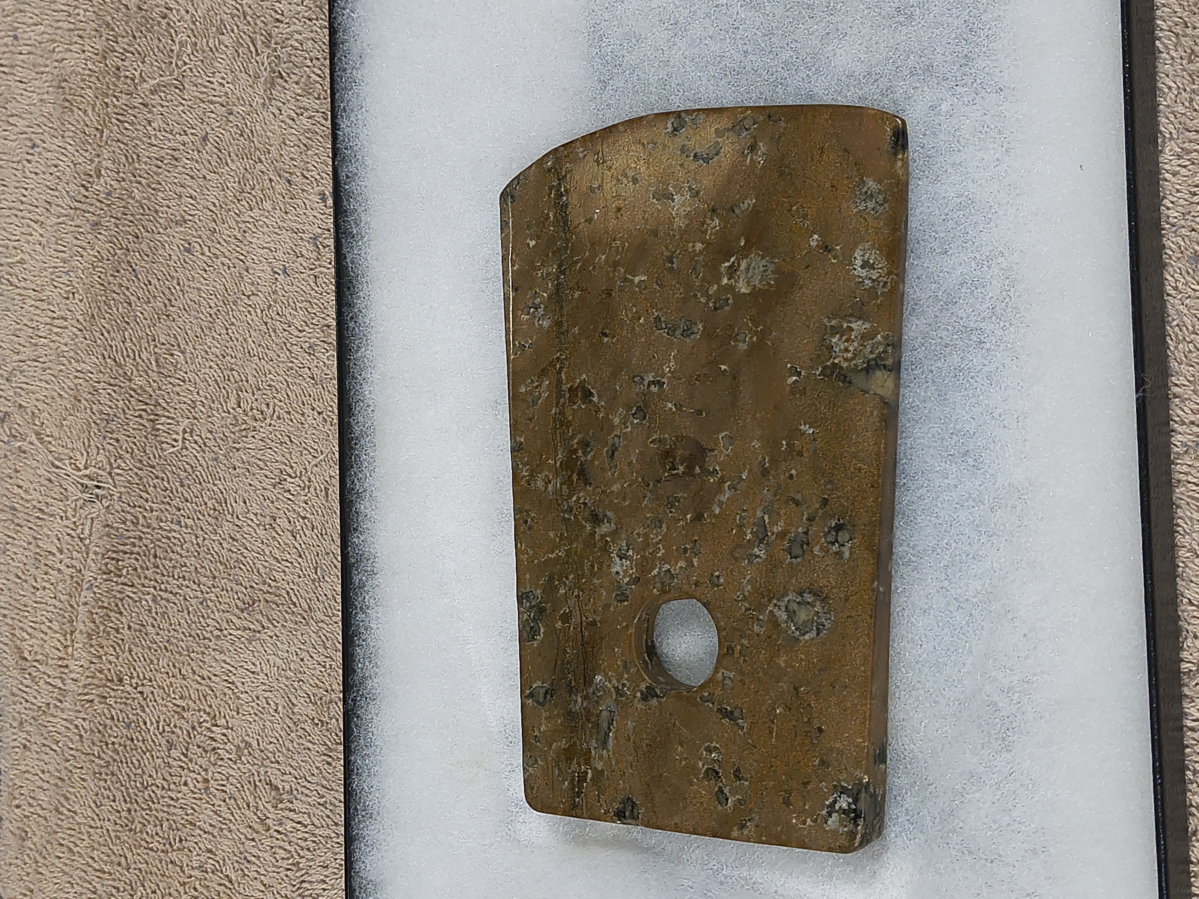Native American Polished Stone Axe Head
